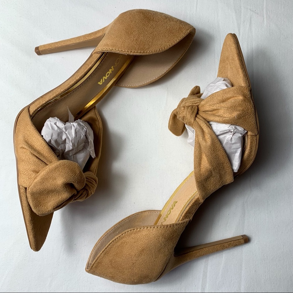Fashion Nova Teagan Bow Pumps Sz 10
